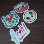 Backyard Owls Sticker Pack - 4 Stickers