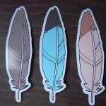 Feather Sticker Pack - Natural