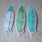 Feather Sticker Pack - Green