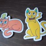 Fancy Cats Sticker Pack - 4 Stickers