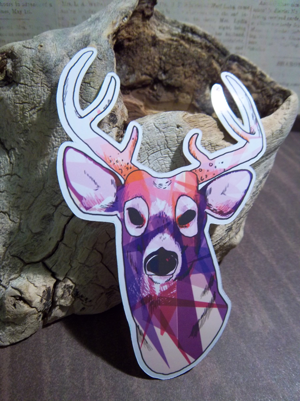 Majestic Geostag Sticker Pack - Four Deer Stickers